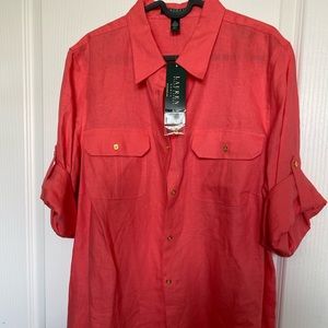 Ralph Lauren Buttoned Long Sleeve New with Tags Size 1X